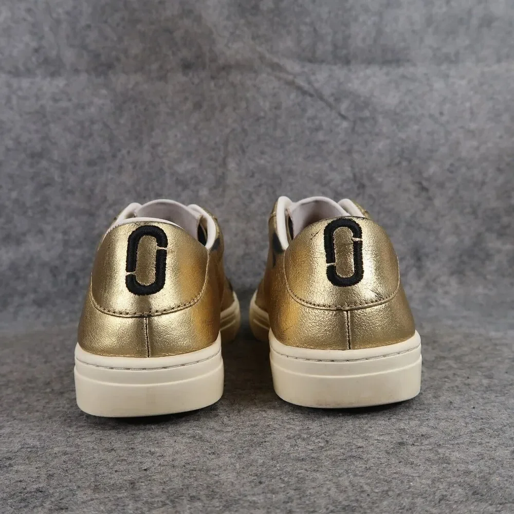 Marc Jacobs Shoes Womens 36 Sneakers Empire Lifestyle Metallic Gold Leather Low